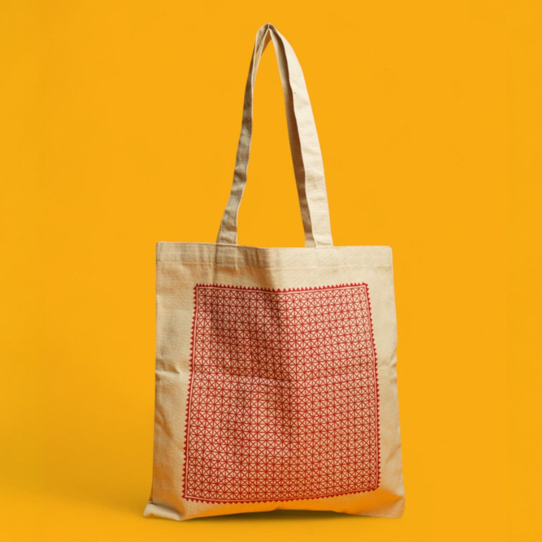 Red Hase Chittara Cotton Tote Bag