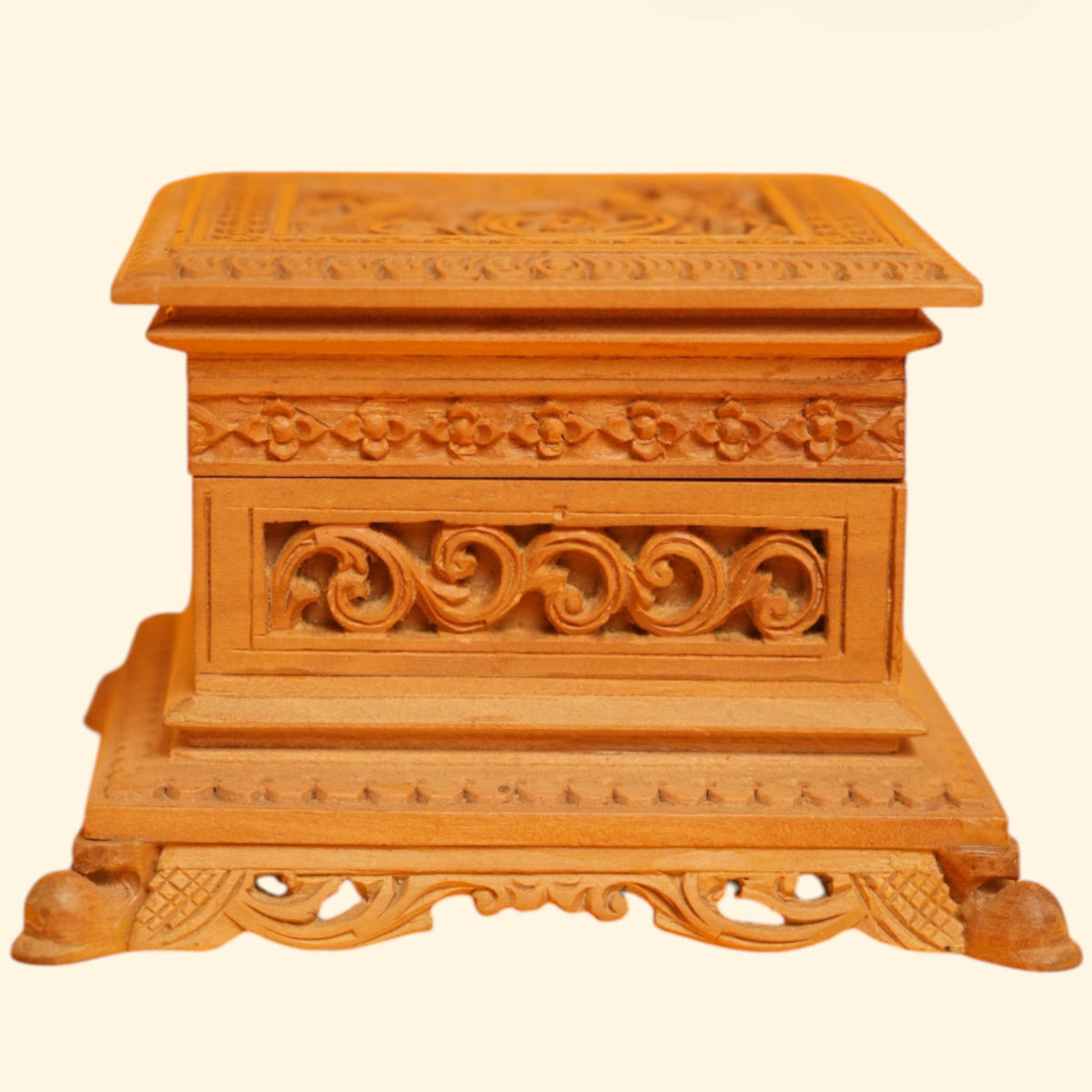 Peacock Jewellery Box in Shivani Wood – view 5