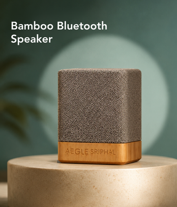 Portable Bamboo Bluetooth Speaker for Music and Audio