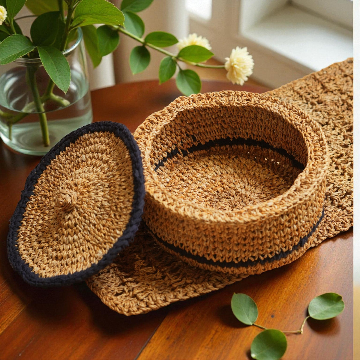 Banana Fibre Chapathi Box with Lid – view 5