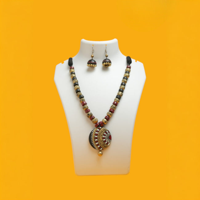 Handcrafted Terracotta Necklace 006
