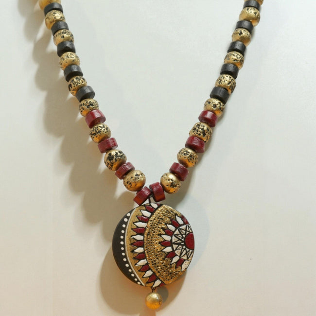 Handcrafted Terracotta Necklace 006