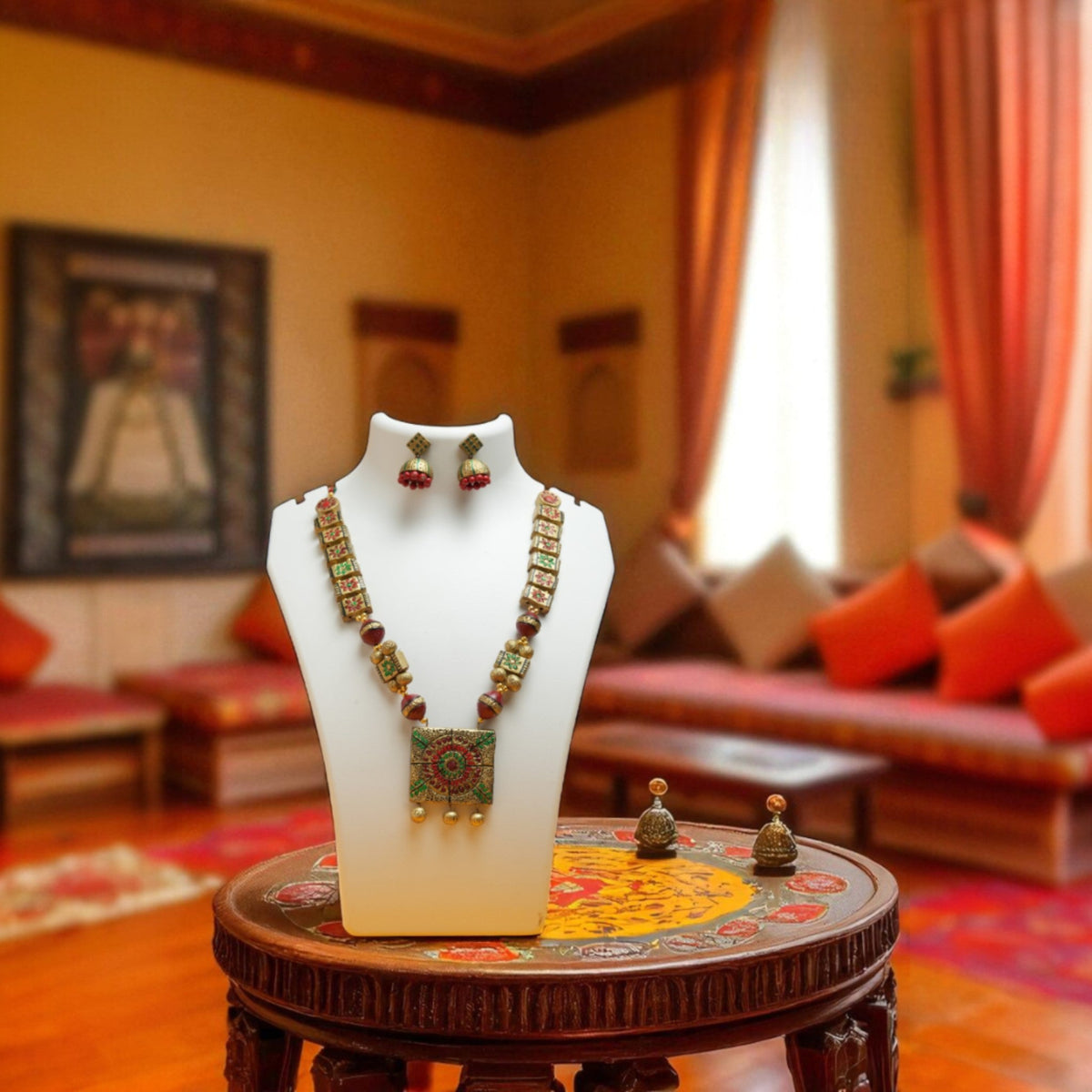 Handcrafted Terracotta Necklace 004