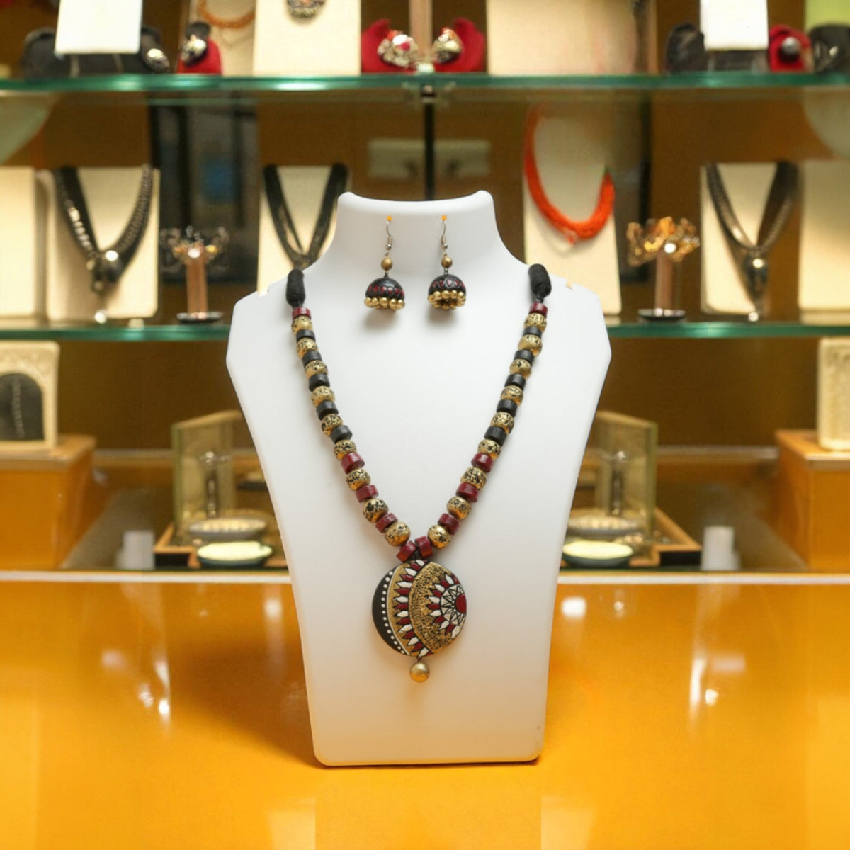 Handcrafted Terracotta Necklace 006