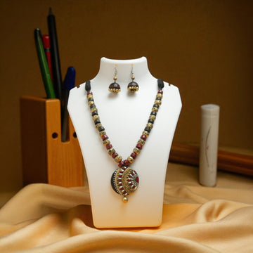 Handcrafted Terracotta Necklace 006