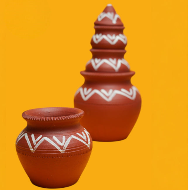 Handcrafted Terracotta Kumba Set