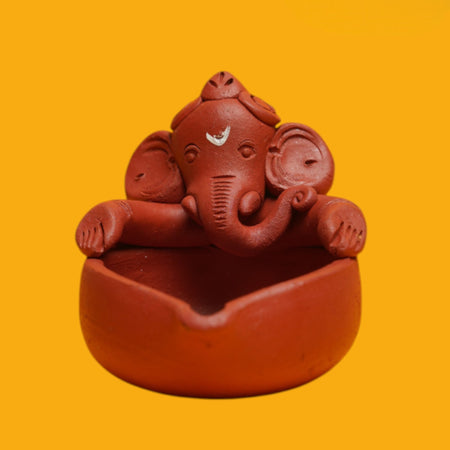 Handcrafted Terracotta Ganesha Deepa