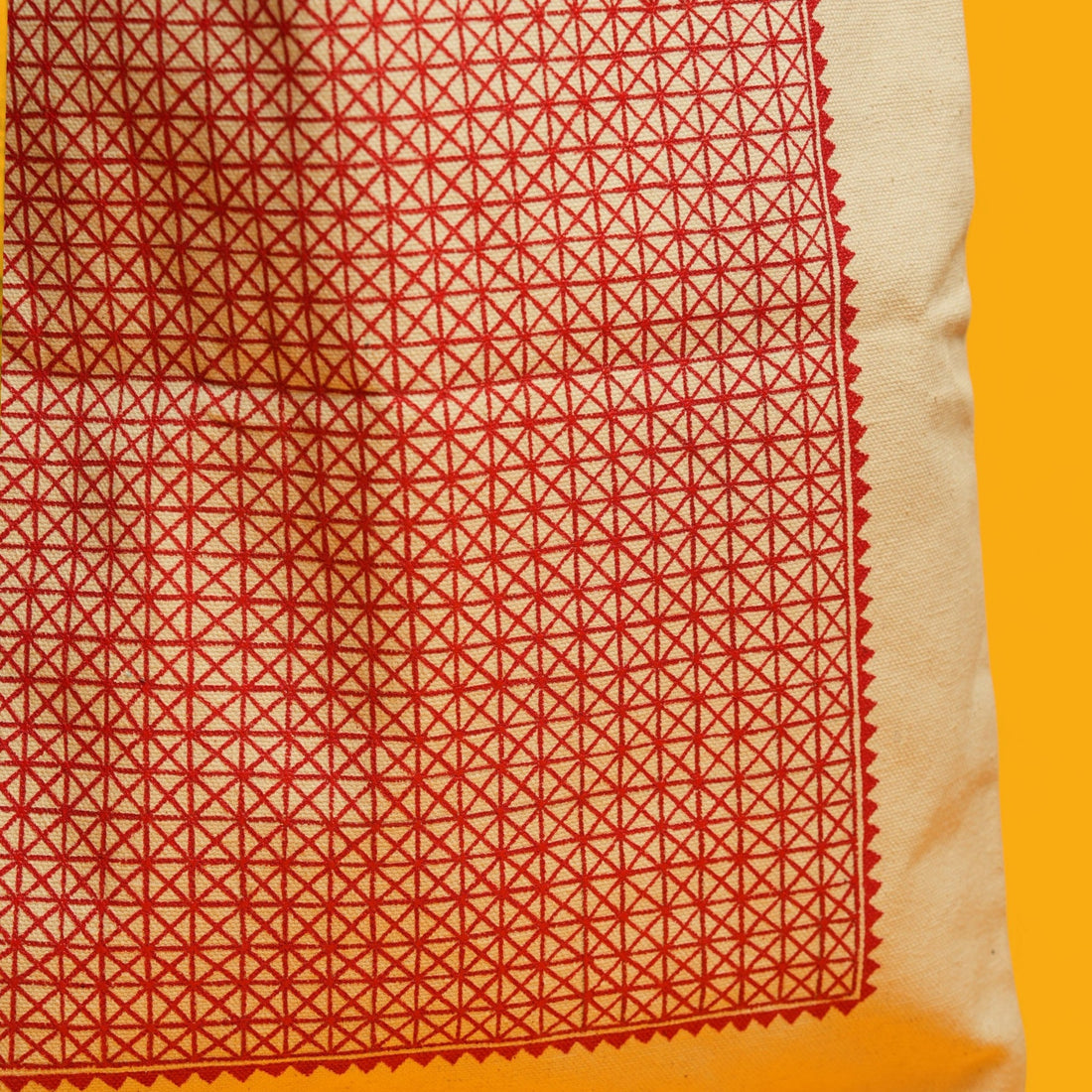 Red Hase Chittara Cotton Tote Bag
