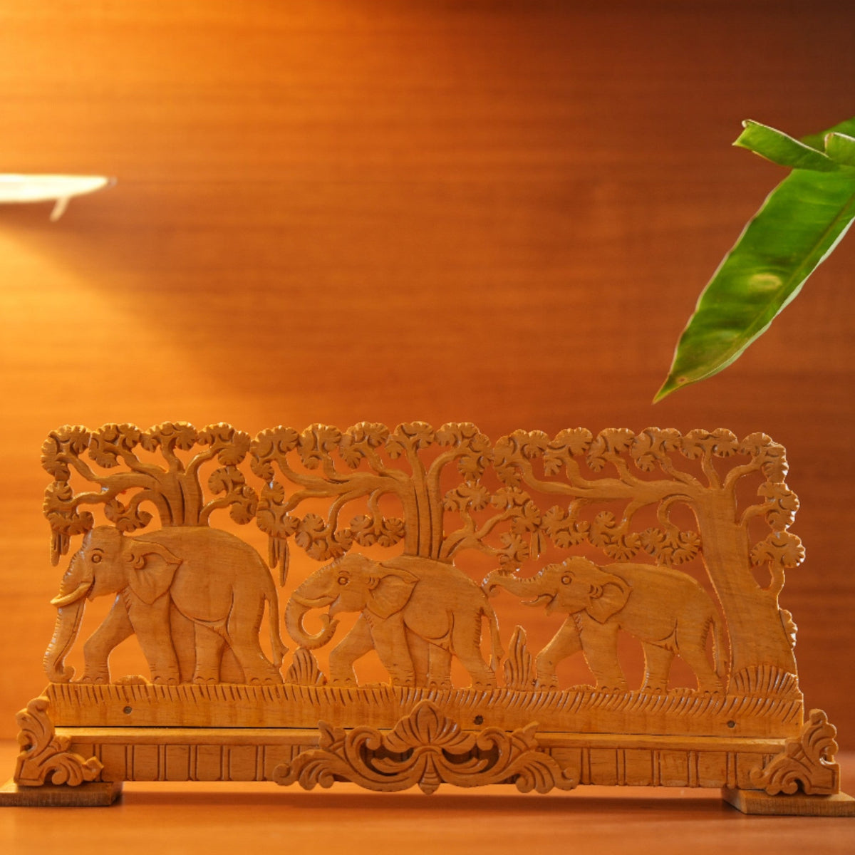 Elephant Shivani Wood Carving – view 2