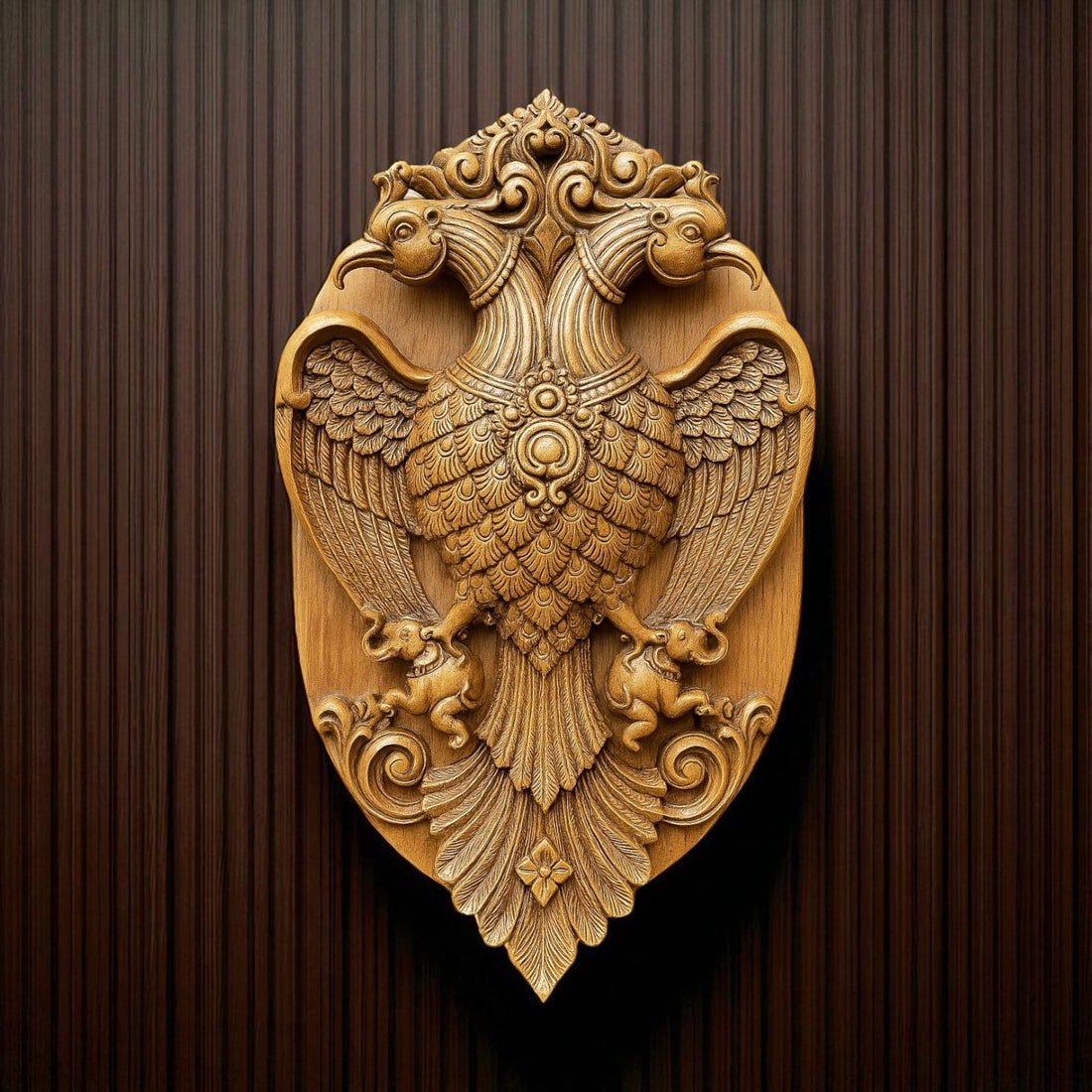 Gandaberunda Shivani Wood Carving