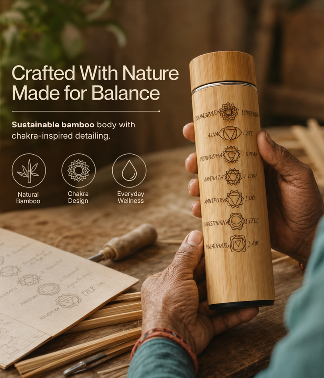 Aegle Sriphal  Bamboo Chakras Thermo Flasks