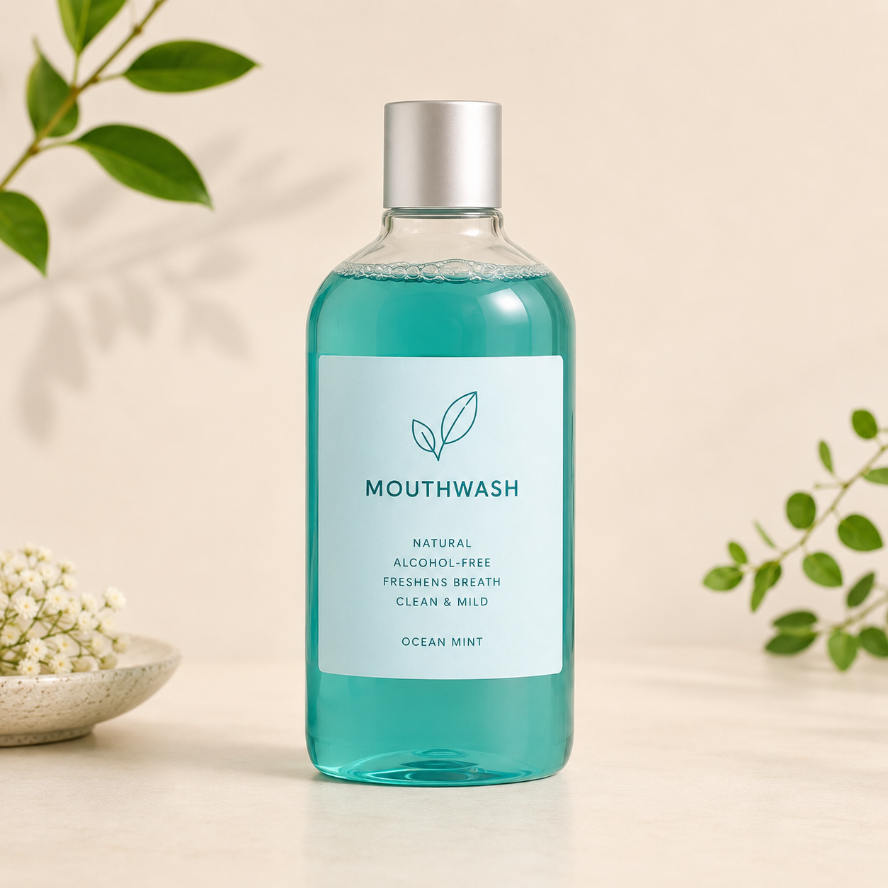 Natural Mouthwash Bottle