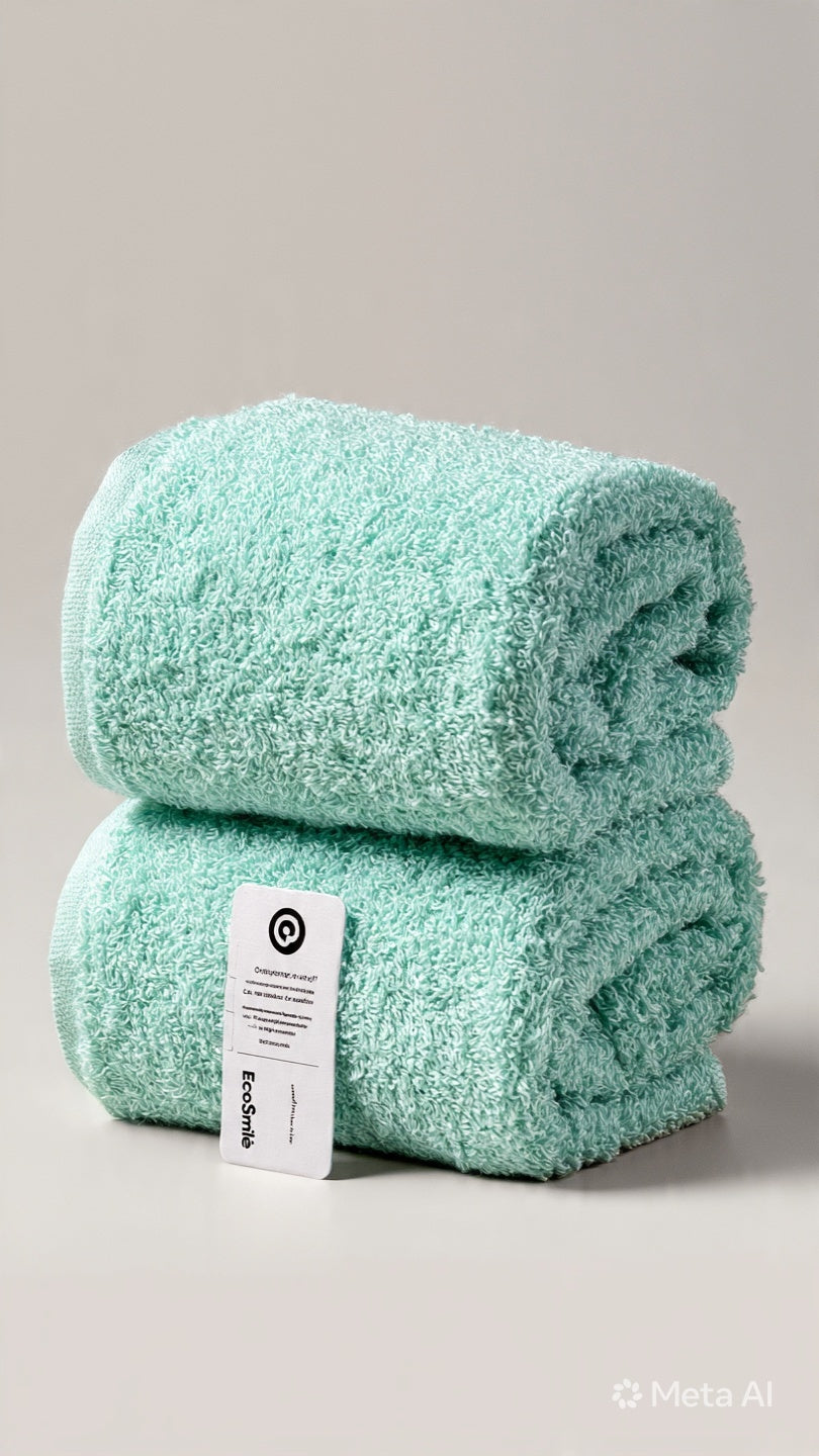Green Organic Cotton Towel