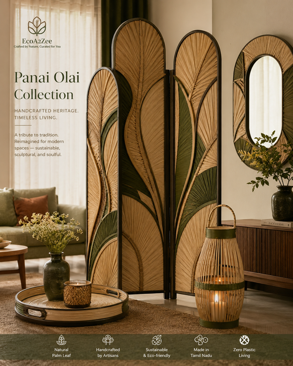 Palm Leaf Decor Collection Display