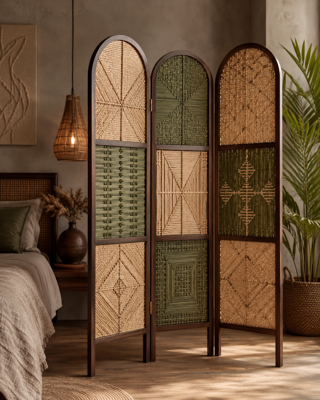 EcoA2Zee Palm Leaf Room Divider