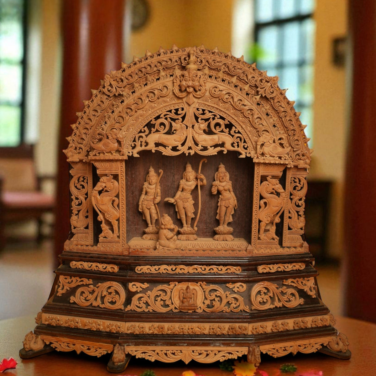 Sandalwood Rama Seetha Carving