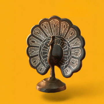 Peacock Bidri Art Figurine