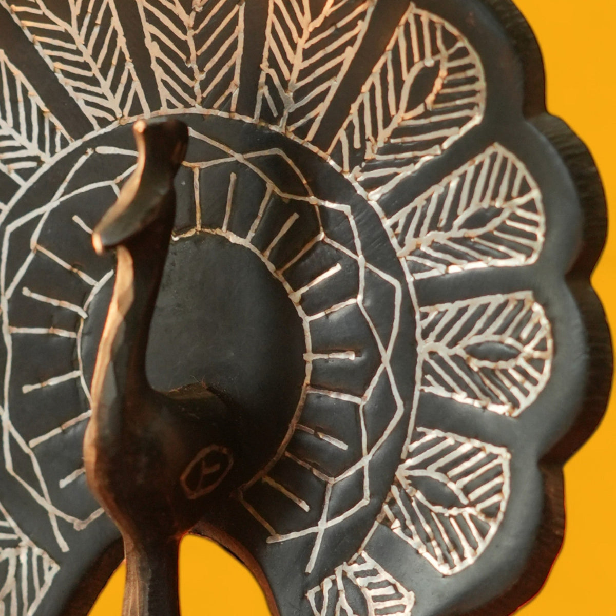 Peacock Bidri Art Figurine – view 2