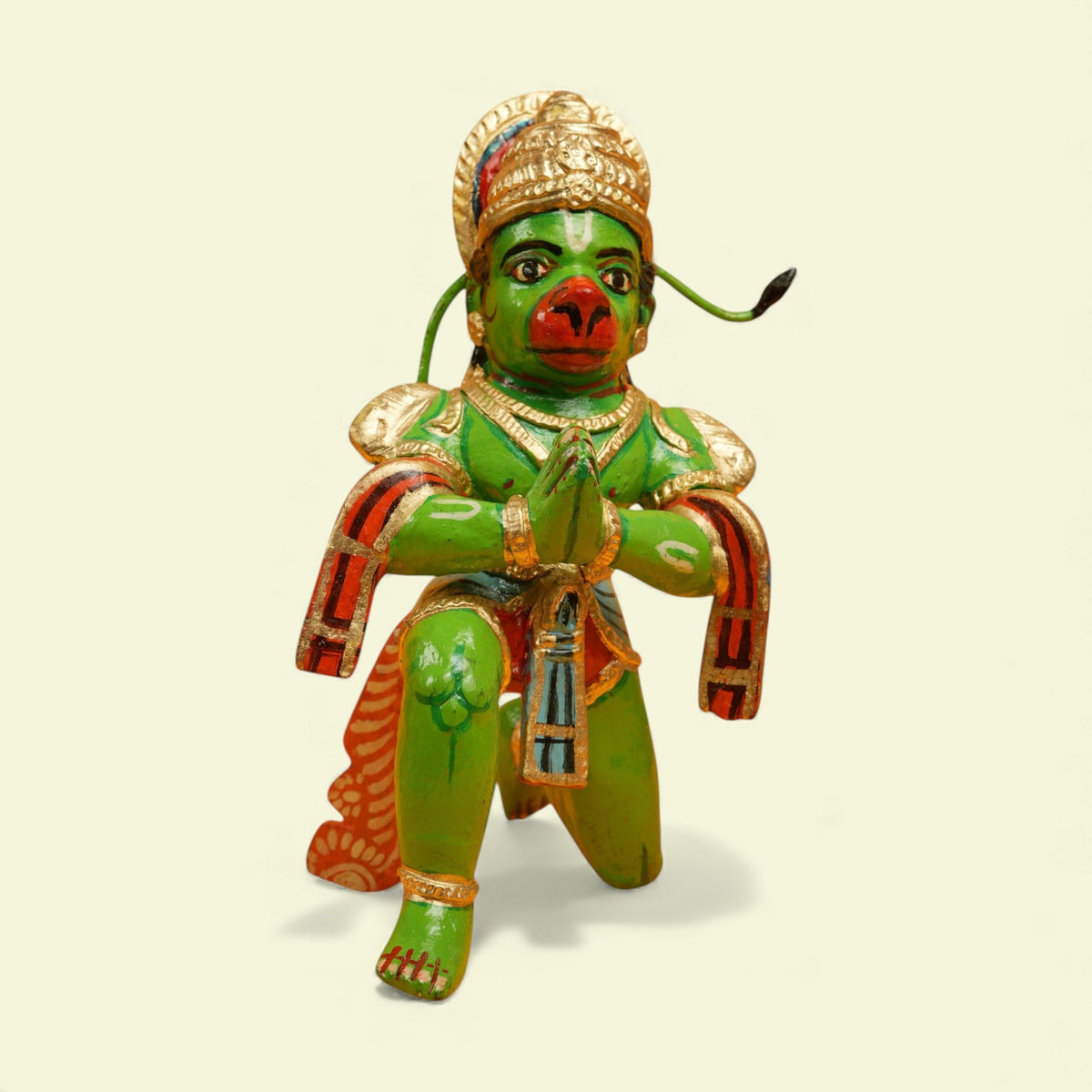 Hanuman Kinnal Art Wooden Figurine – view 2