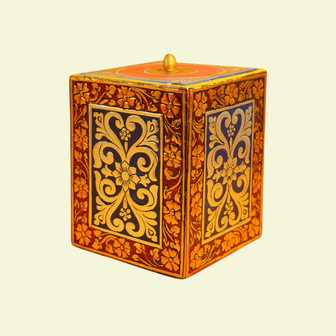 Kinnal Art Hand-Painted Wooden Gift Box