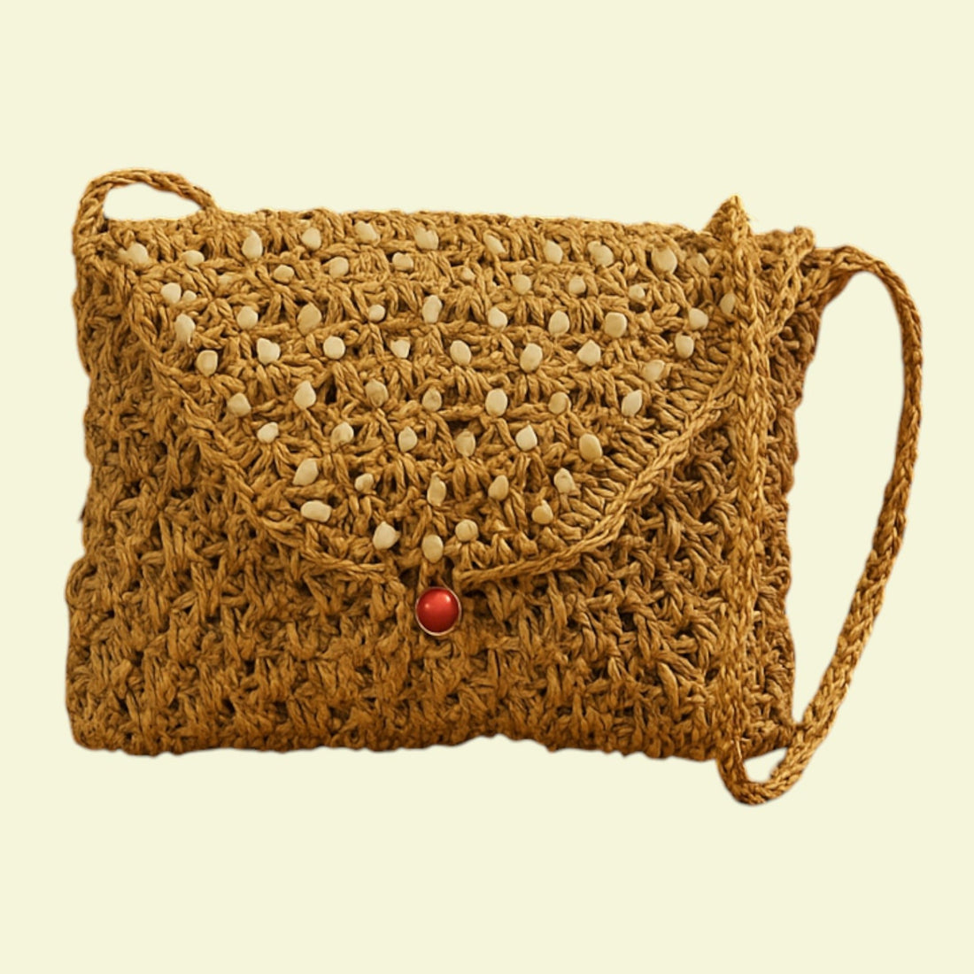 Banana Fibre Sling Bag with Flap