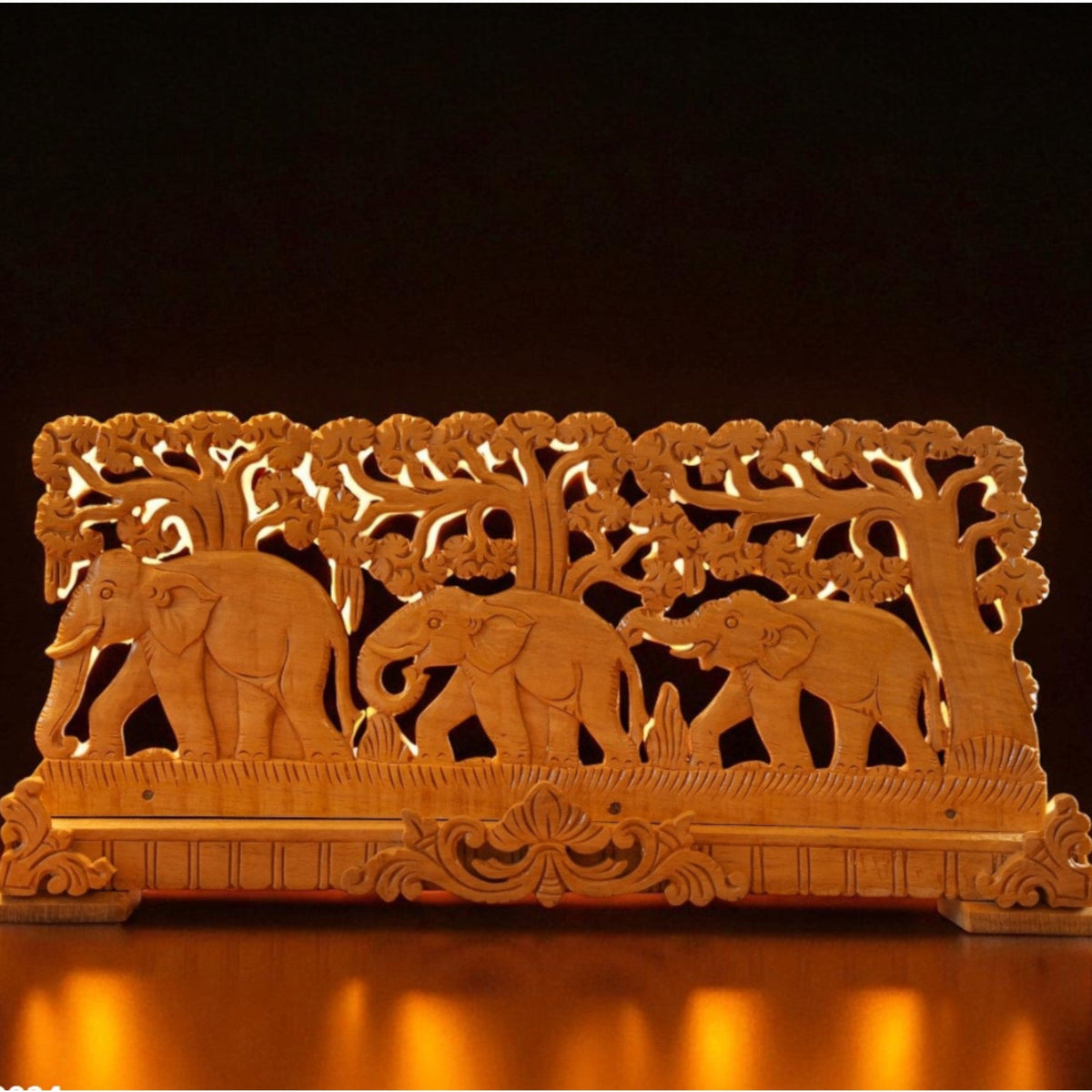 Elephant Shivani Wood Carving – view 3