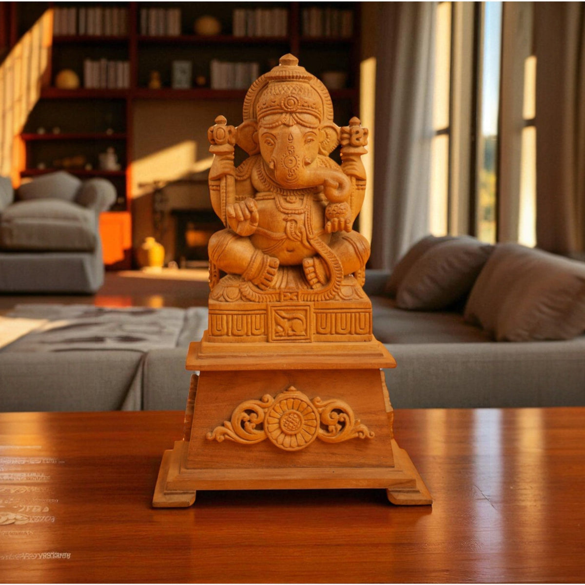 Sandalwood Ganapathi Idol – view 3