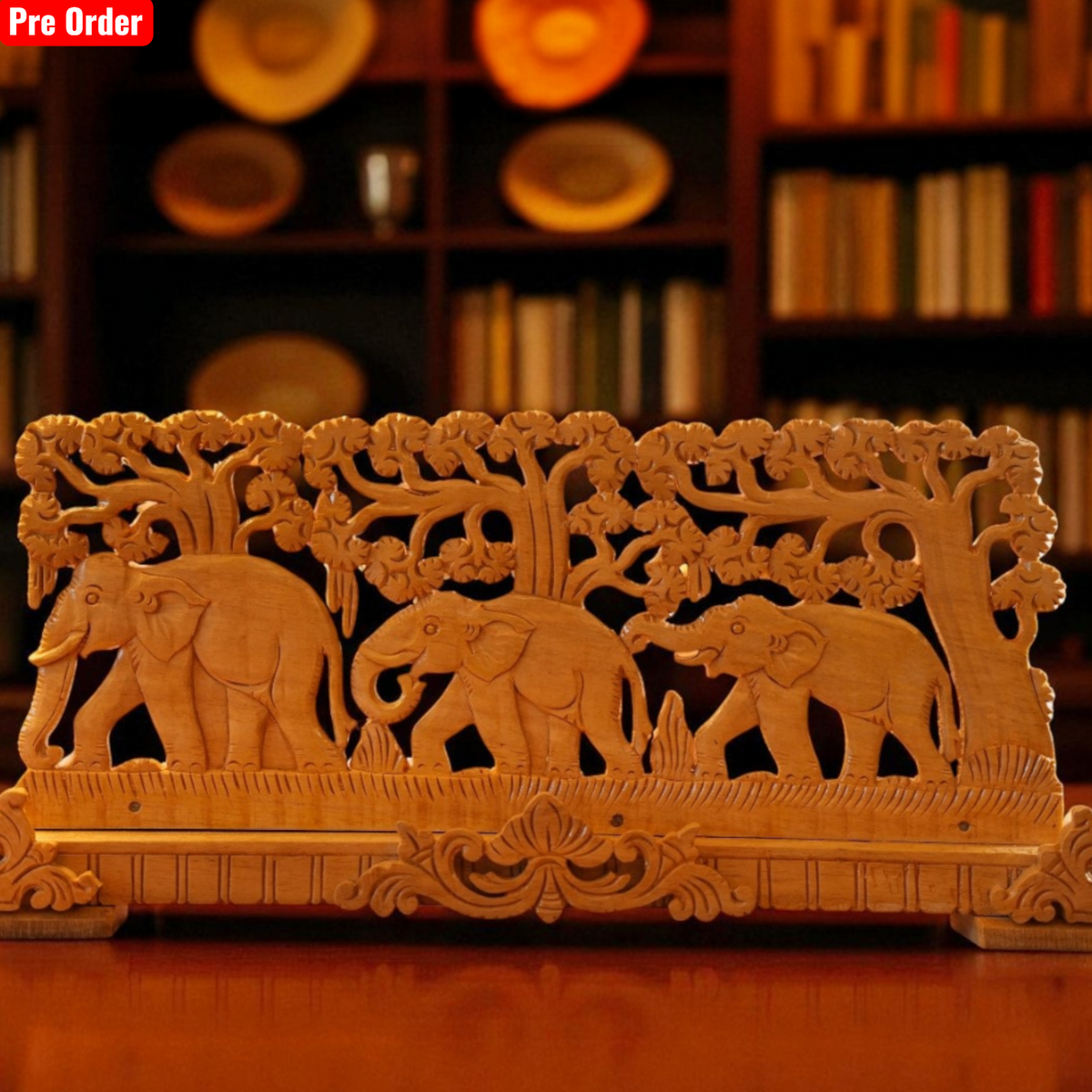 Elephant Shivani Wood Carving – view 4