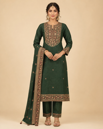 Womens Traditional Salwar Kameez Green